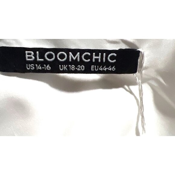 BloomChic Women's Floral Dress 14-16 White & Multicolor - Picture 3 of 4